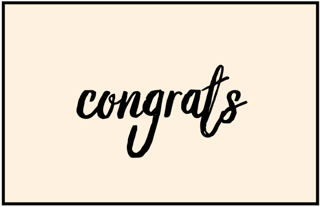 Congratulations card